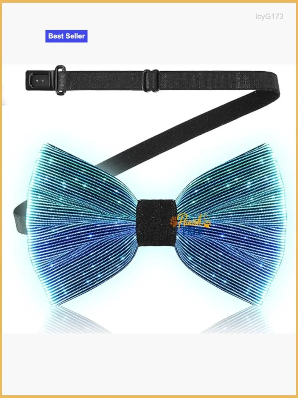 LED Light Up Bow Tie Adjustable Neckband 7 Colors Formal Party Accessory